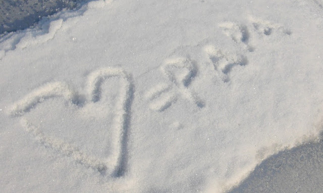 Pearl's Harbor Blog: Liebeserklärung im Schnee Love Papa