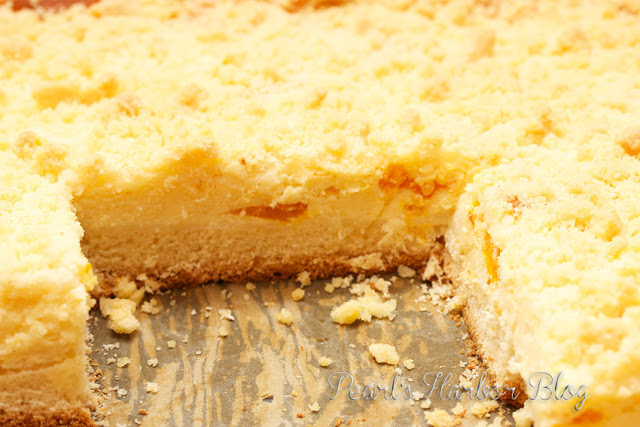 Pearl's Harbor Blog: Blechkuchen - Mandarinen-Käse-Streusel