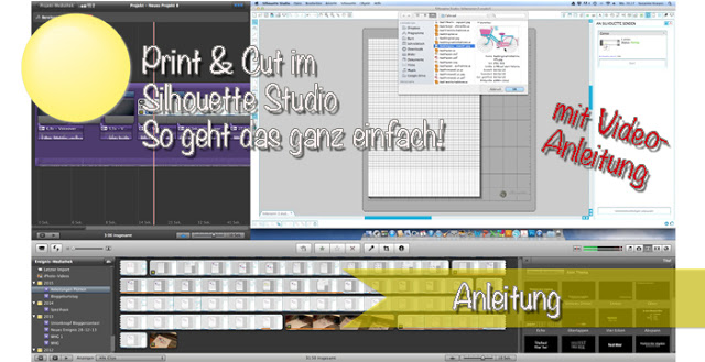  Anleitung mit Video zu Print & Cut mit dem Silhouette Studio