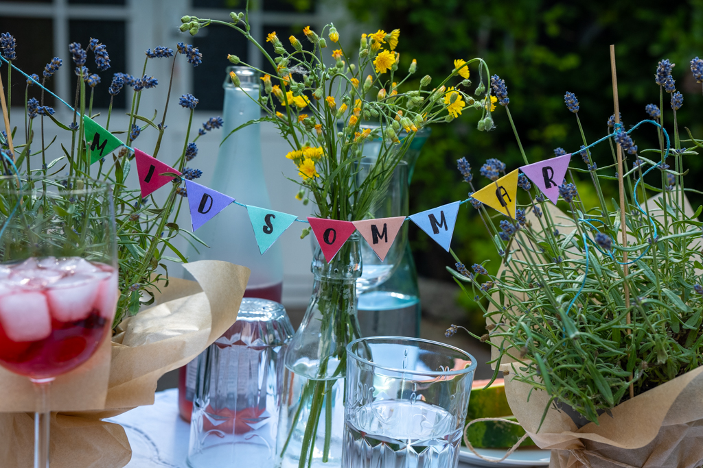 Midsommer DIY Wimpfelkette Freebie